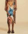 Salpicon Silk Long Skirt