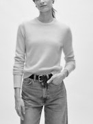 19378 CASHMERE SHRUNKEN CREWNECK