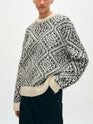 21187 PLUSH ALPACA BLEND NORDIC CREWNECK