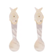 MOTHER OF PEARL SALT/PEPPER SPOONS -CASPIA
