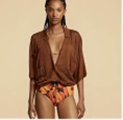 Brown Guayabera Short Sleeve Shirt