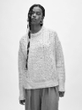20901 CASHMERE BLEND FISHERMAN CABLE CREWNECK