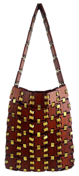 ROSE TOTE BAG in Pure Cedar Wood Finish Brass Hardware