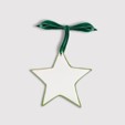 Moustiers Star, Set of Four, Green