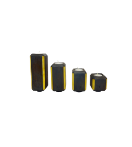 THE BEATLES TEA LIGHT SET in Charcoal Cedar Wood Finish & Brass Accents