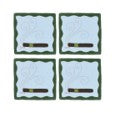 Cigar Cocktail Napkins Blue, set of 4